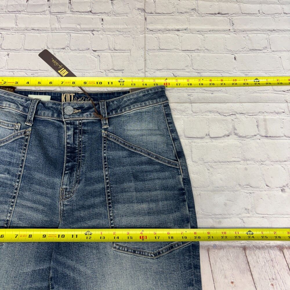 NWT Kut from the Kloth Shay High Rise Barrel Jeans Size 10 Denim D103 -4 - Picture 3 of 16